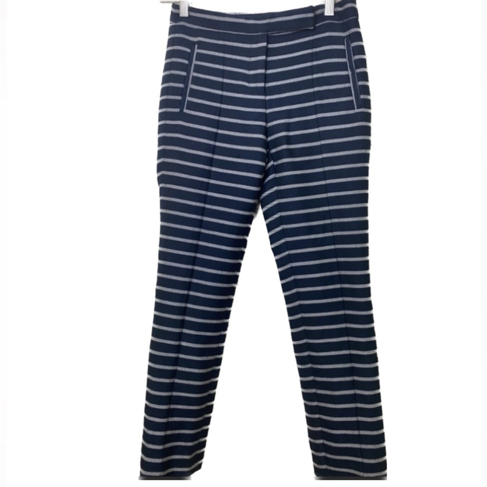 Zara Basic Stripped Pants w/Pockets Made in Spain
